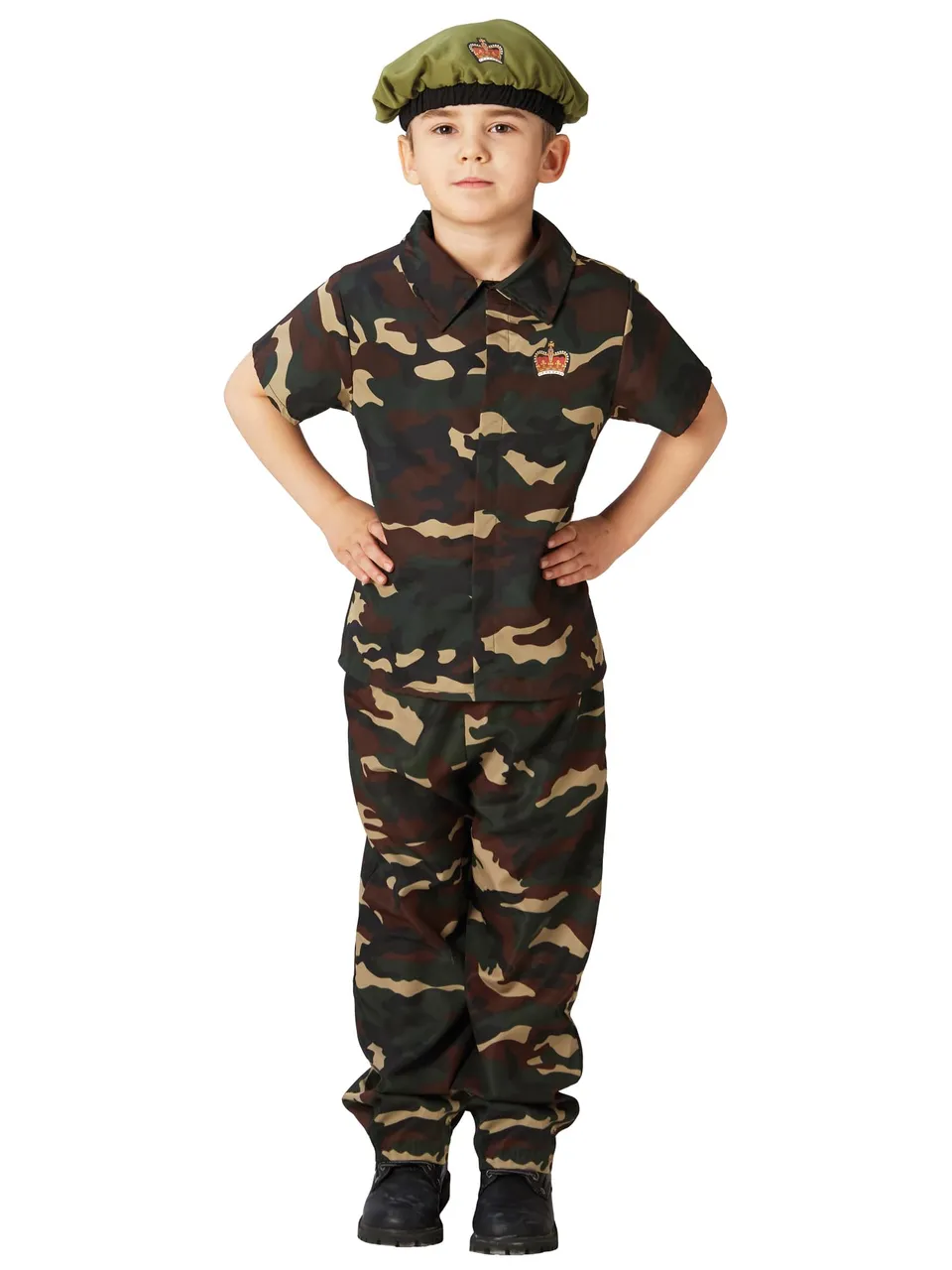 rubie-s-deluxe-soldat-tarn-kost-m-3-4-jahre-milit-r image 1