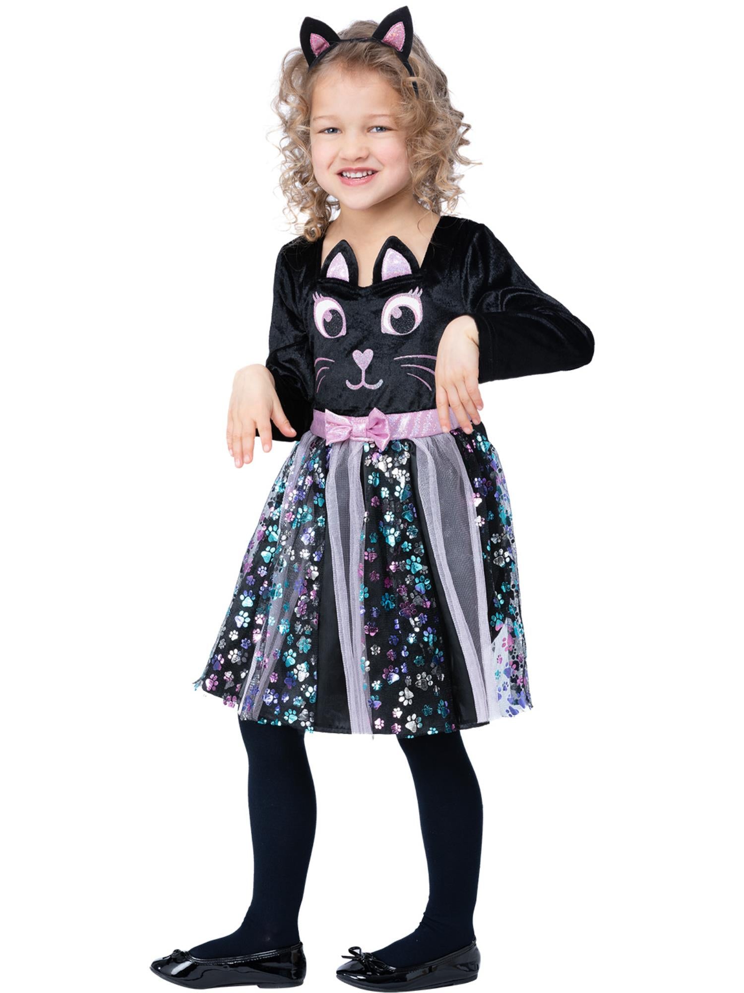 smiffys-fever-katze-kost-m-kleid-schwarz-gr-s-4-6-jahre image 3