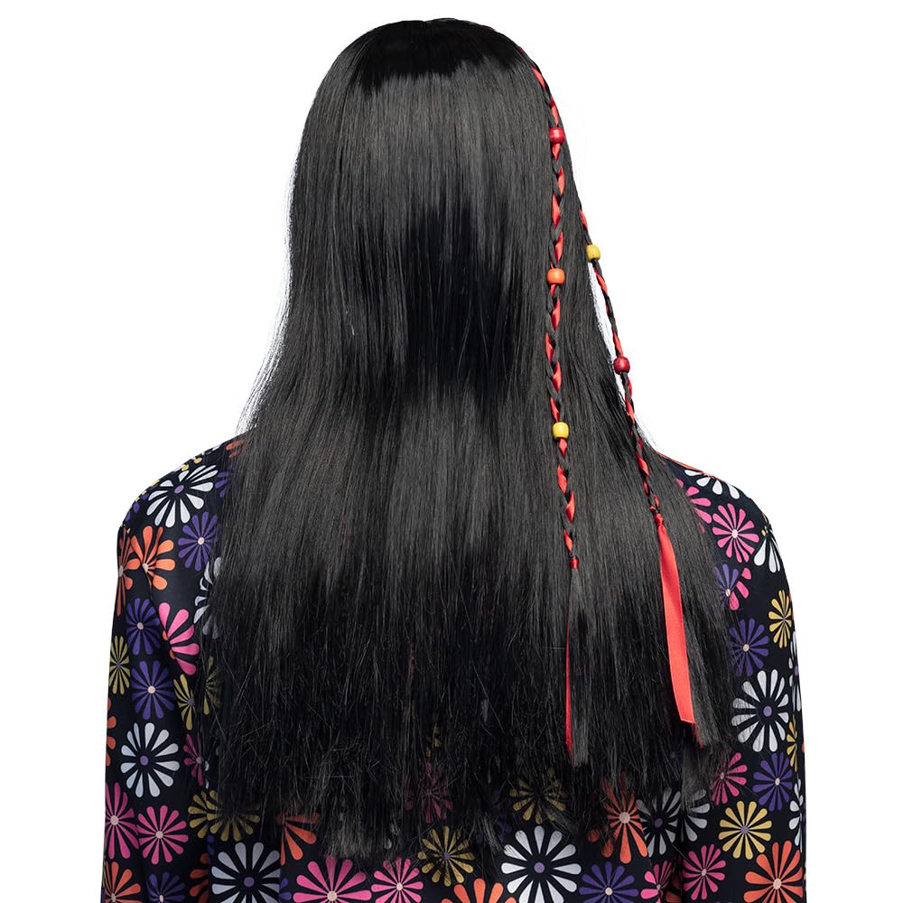 boland-wigs-flower-power-per-cke-schwarz-lang-erwachsene image 3
