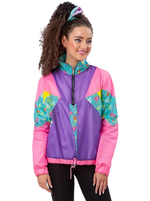 smiffys-fever-80s-windbreaker-jacke-damen-pastell image 1