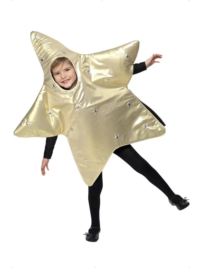 smiffys-fever-stern-kost-m-kinder-gold-gr-s-4-6-jahre image 1