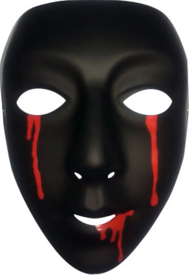 rubies-masques-maske-schwarz-mit-blutstr-nen-damen image 1