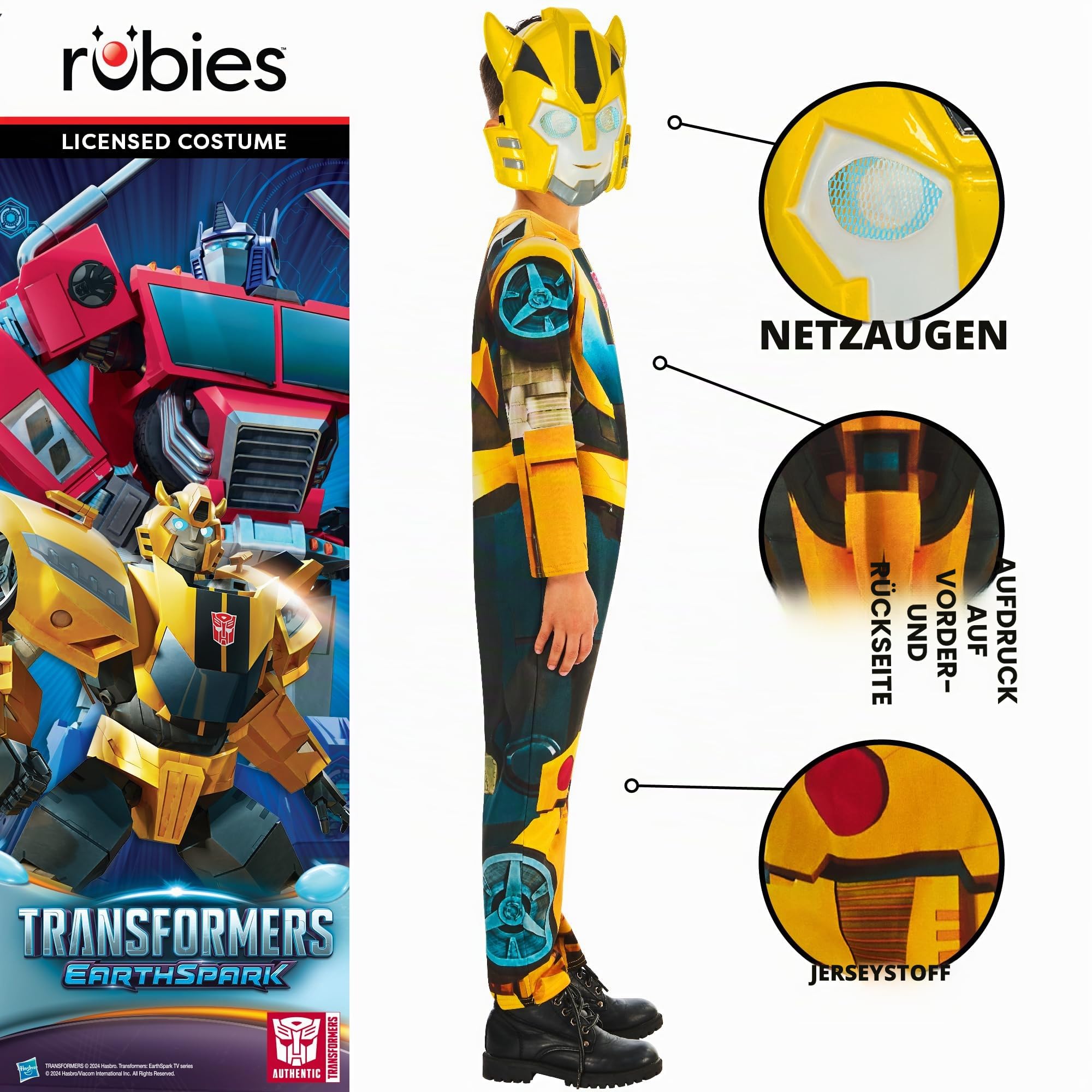 rubie-s-deluxe-bumble-bee-kost-m-kinder-5-6-jahre-gelb image 3