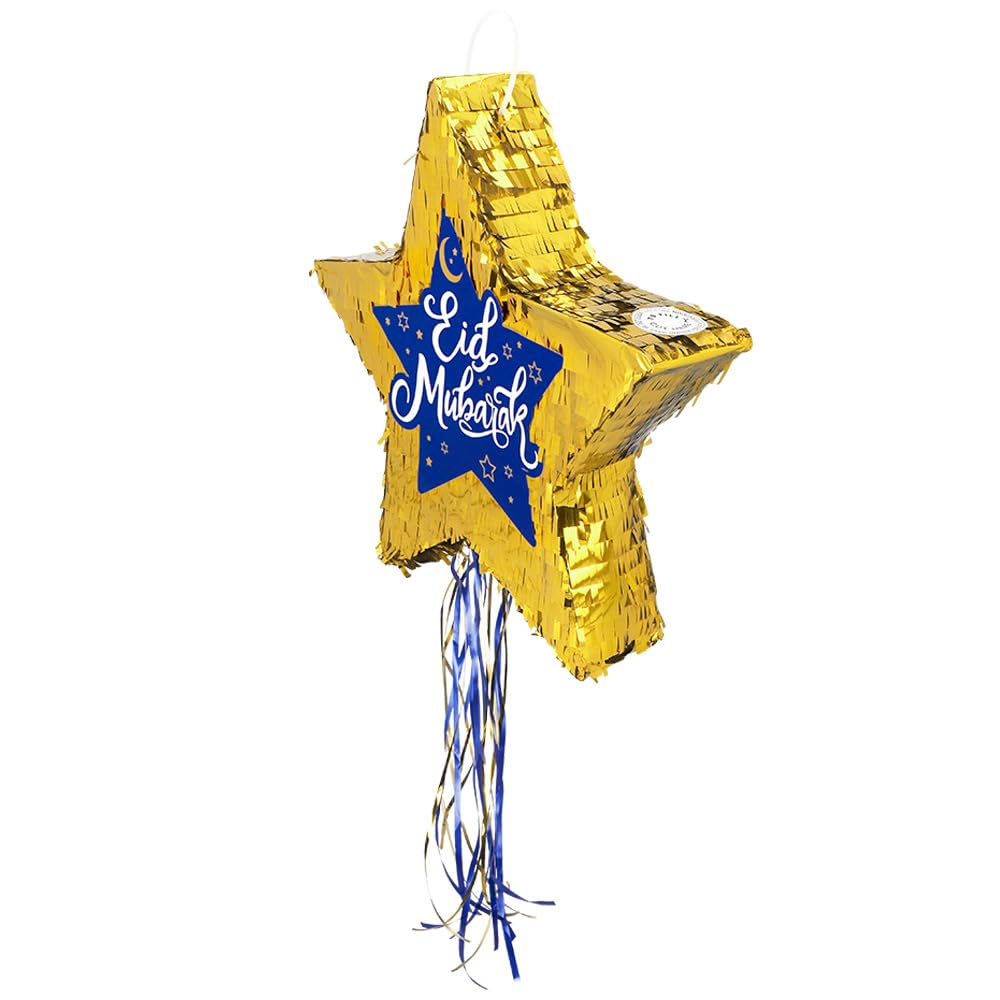 boland-decorations-pinata-stern-eid-mubarak-44cm-gold image 3