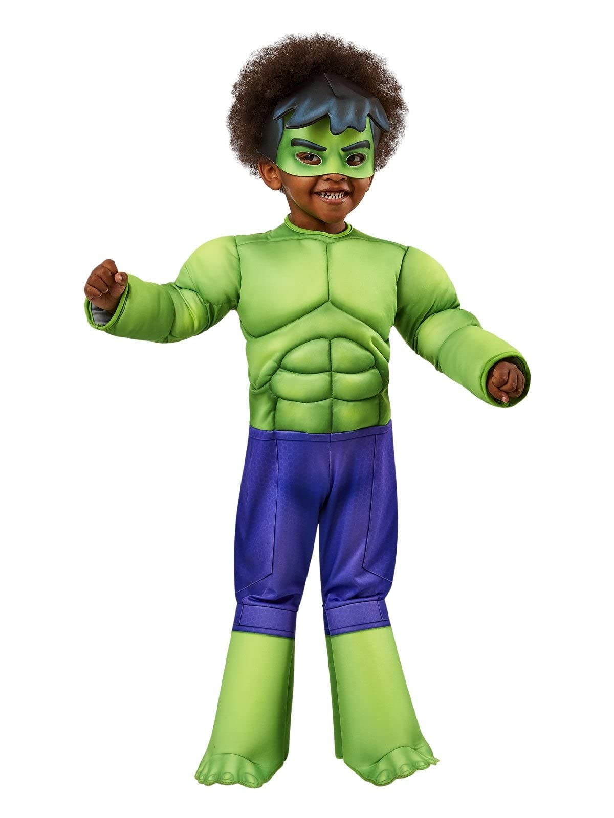 rubie-s-deluxe-hulk-kost-m-3-4-jahre-gepolstert-gr-n image 1