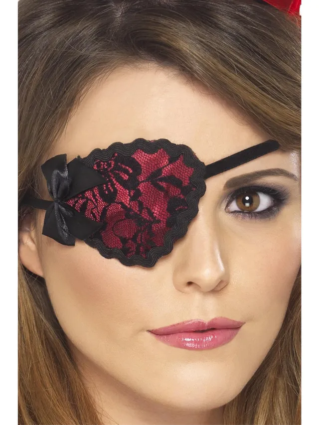 smiffys-fever-piraten-augenklappe-damen-rot-spitze image 1