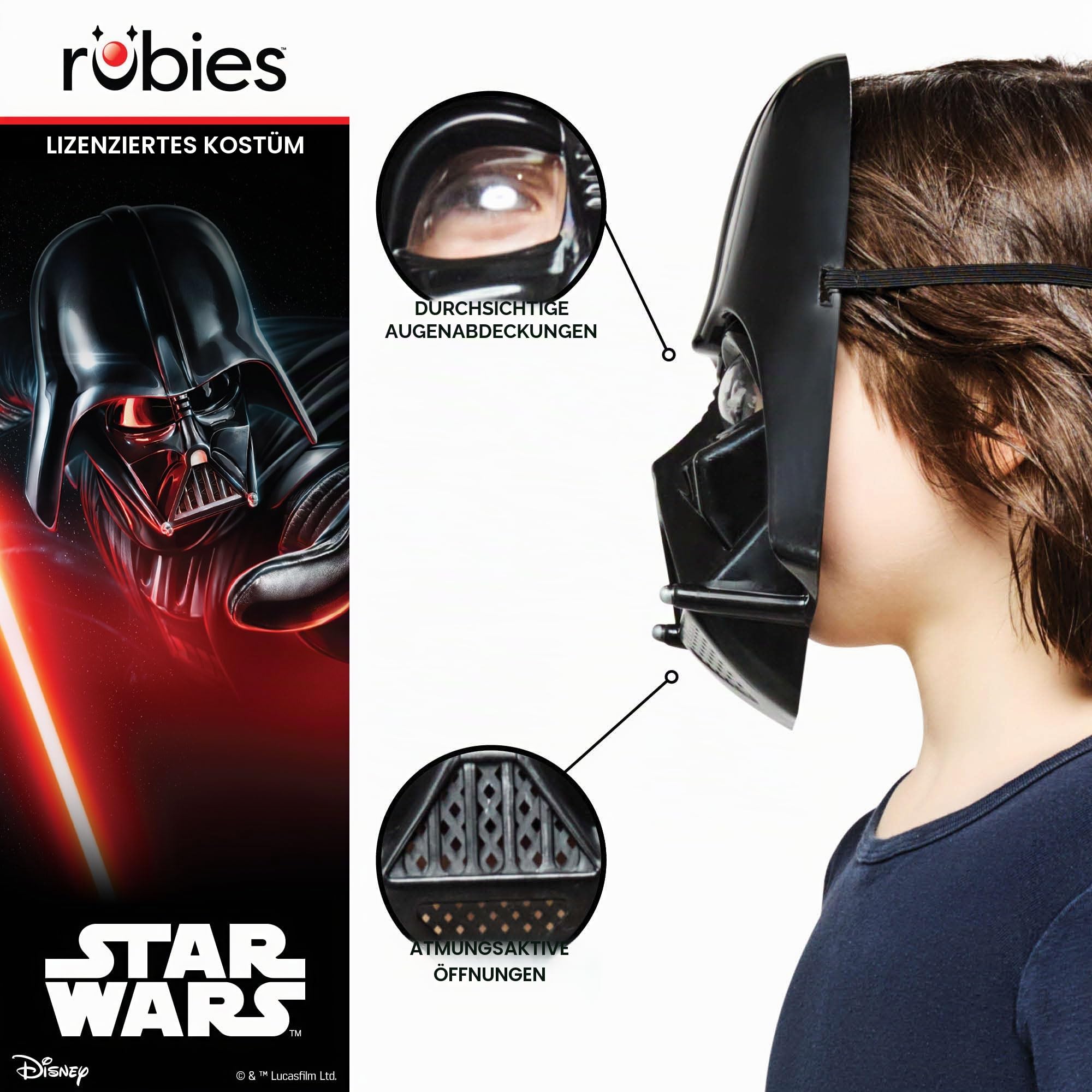 rubie-s-deluxe-darth-vader-maske-kinder-schwarz-star-wars image 4