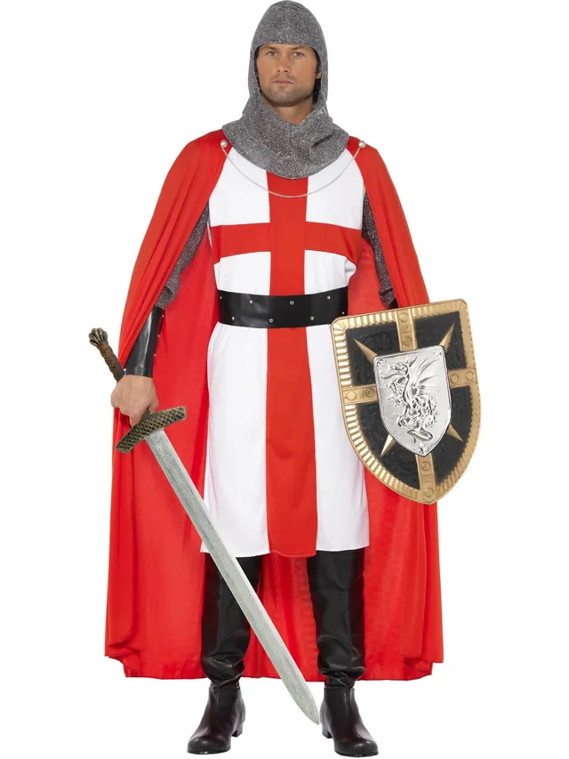 smiffys-fever-st-george-ritterkost-m-rot-5-tlg-herren image 1