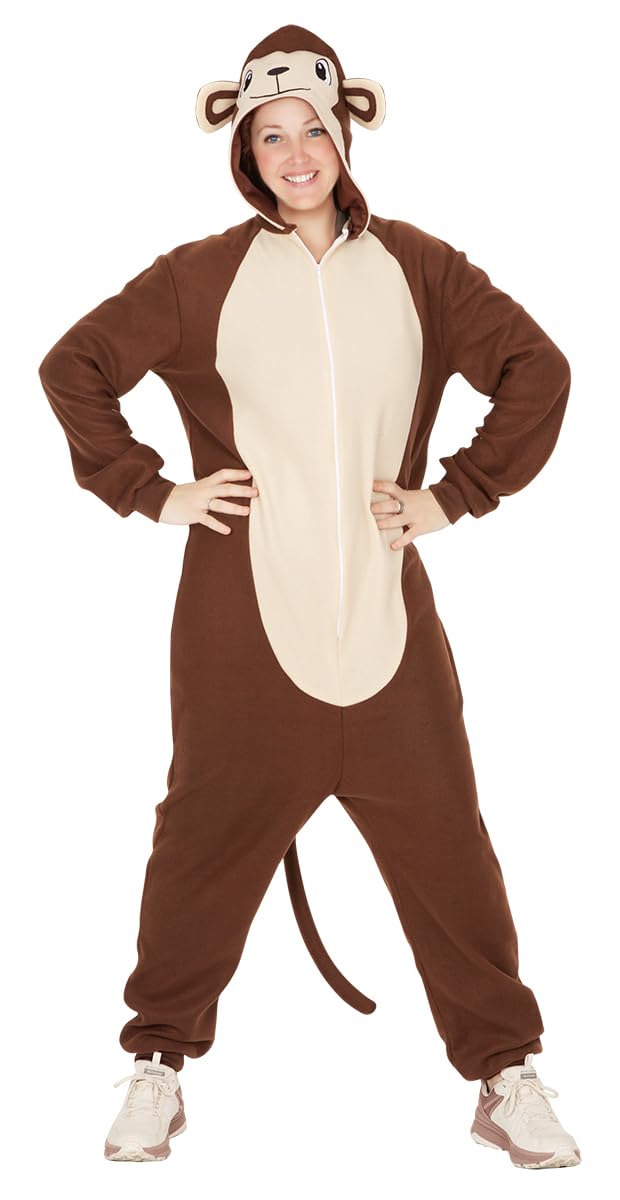 rubie-s-deluxe-tier-overall-jumpsuit-mit-kapuze-und-schwanz image 1