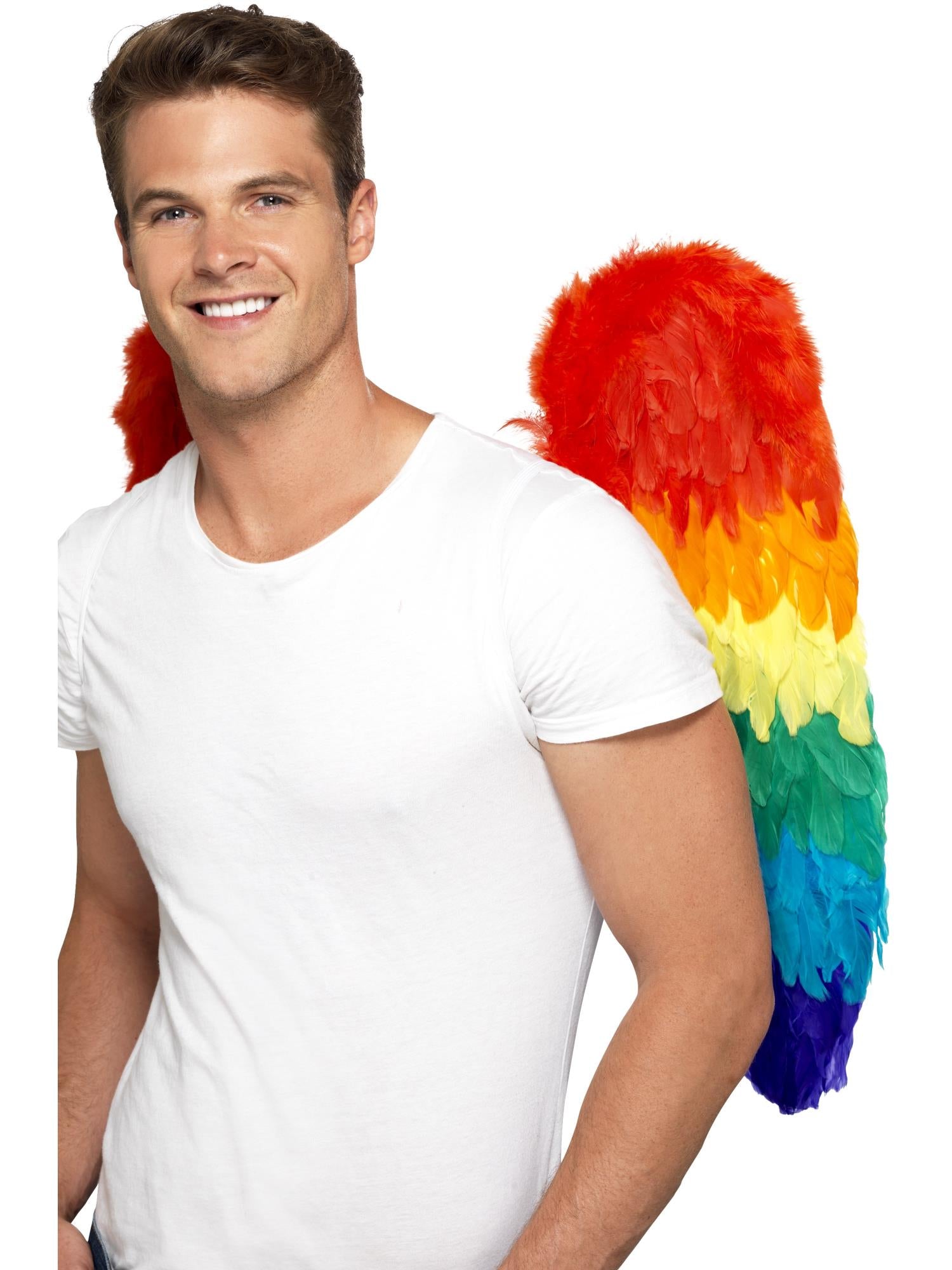 smiffys-fever-federfl-gel-regenbogen-60cm-bunt-damen-kost-m image 4
