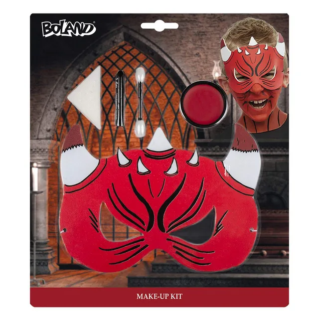 boland-45090-kleiner-teufel-schminkset-rot-schwarz image 1