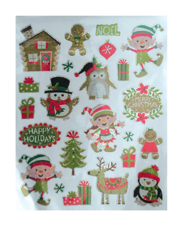 rubies-weihnachtssticker-gr-n-glitzer-bogen-weihnachten image 1