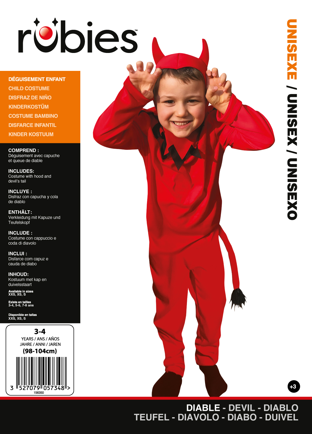 rubies-teufel-kost-m-rot-kleid-stirnband-basic image 4