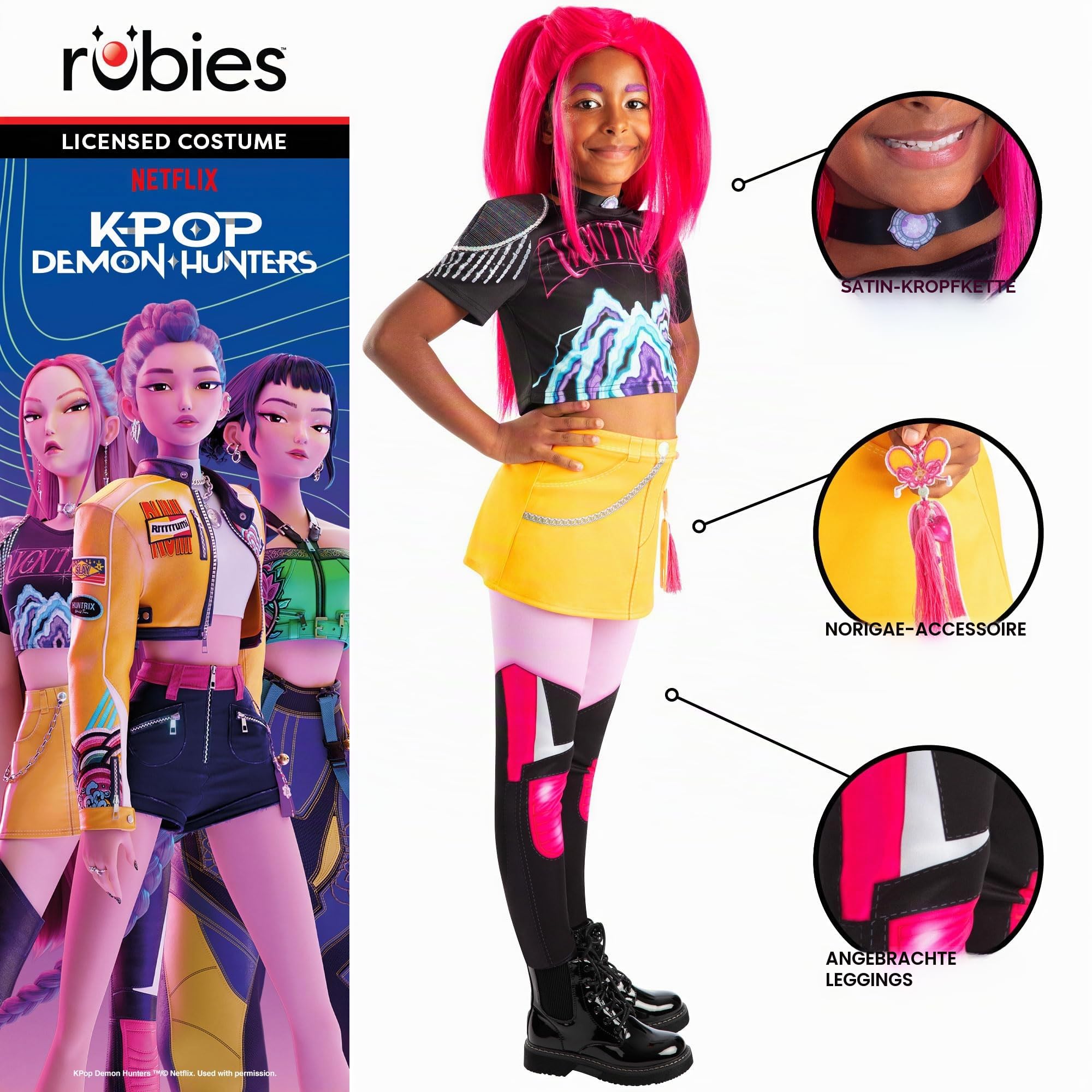 rubie-s-deluxe-kpop-demon-hunters-mira-kinderkost-m-7-8-jahre image 3