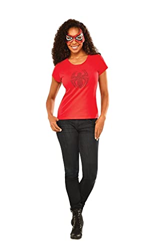 rubie-s-deluxe-spider-girl-t-shirt-kost-m-damen-mit-maske image 4