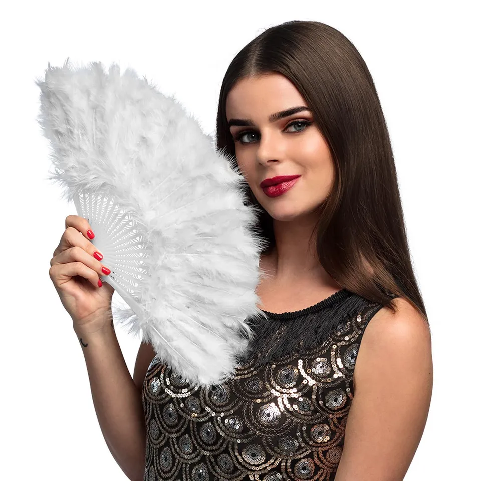 boland-federf-cher-wei-23-cm-20er-jahre-charleston-accessoire image 1