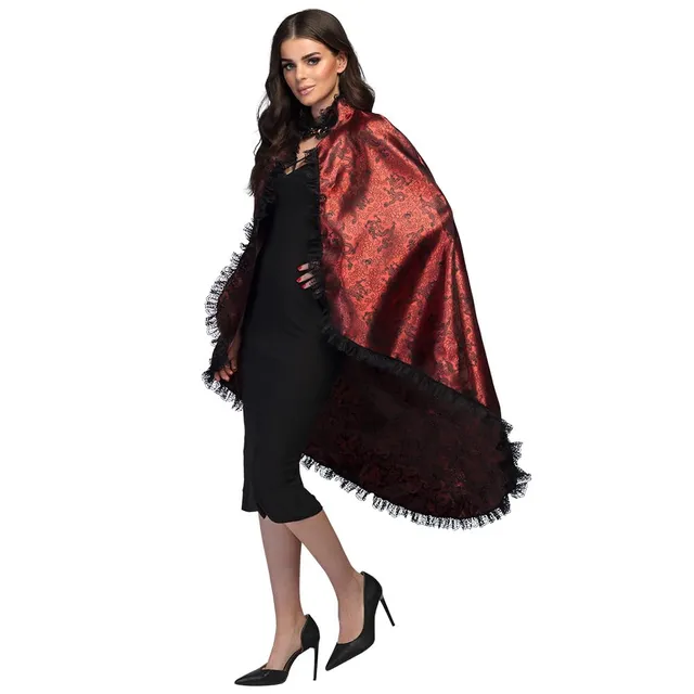 boland-halloween-71022-blood-lady-umhang-schwarz-rot image 1