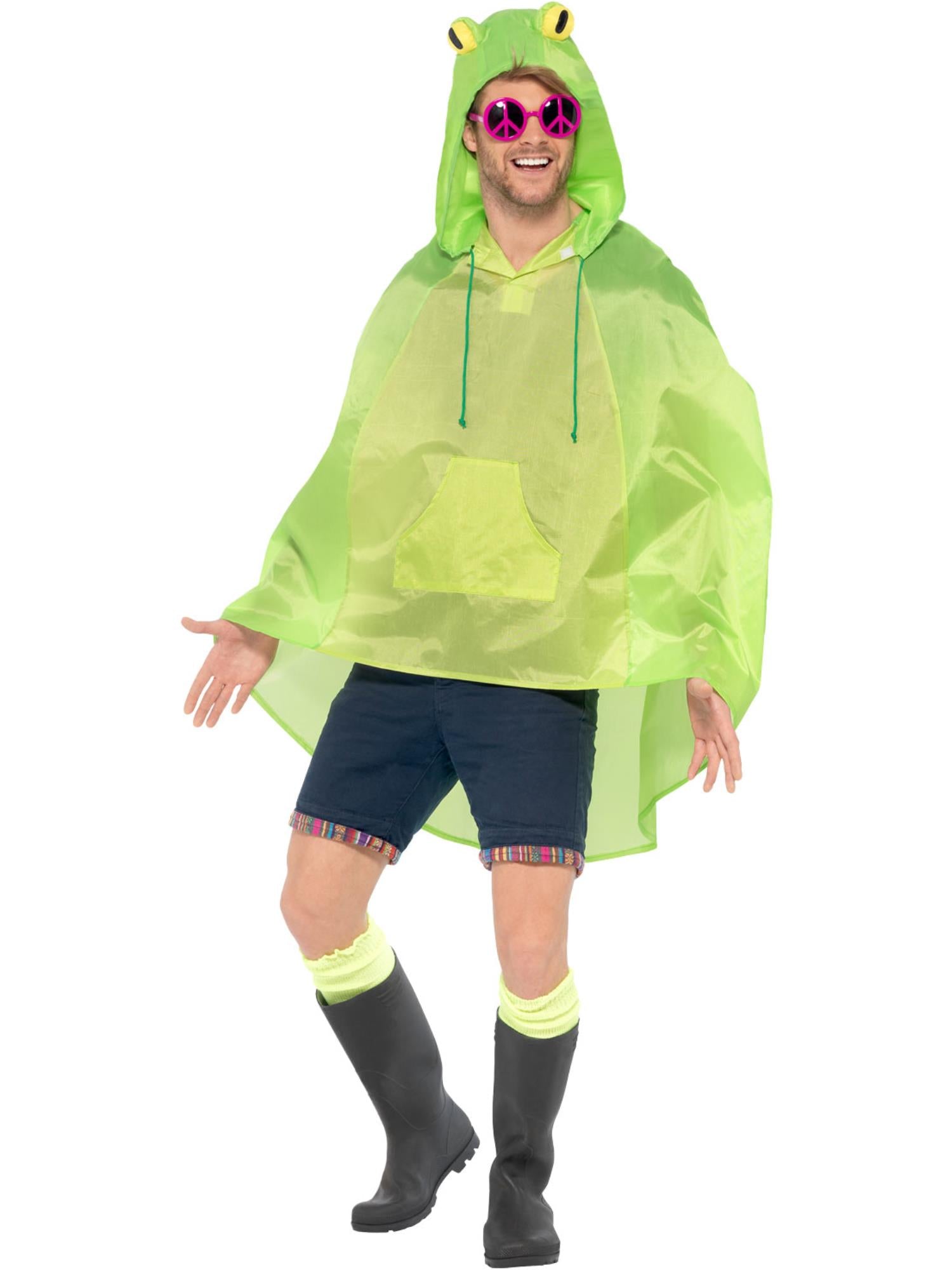 smiffys-fever-frosch-party-poncho-gr-n-einheitsgr-e image 4
