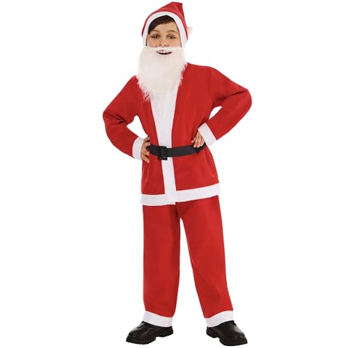 rubie-s-deluxe-weihnachtsmann-kost-m-kinder-5-6-jahre-komplettset image 7