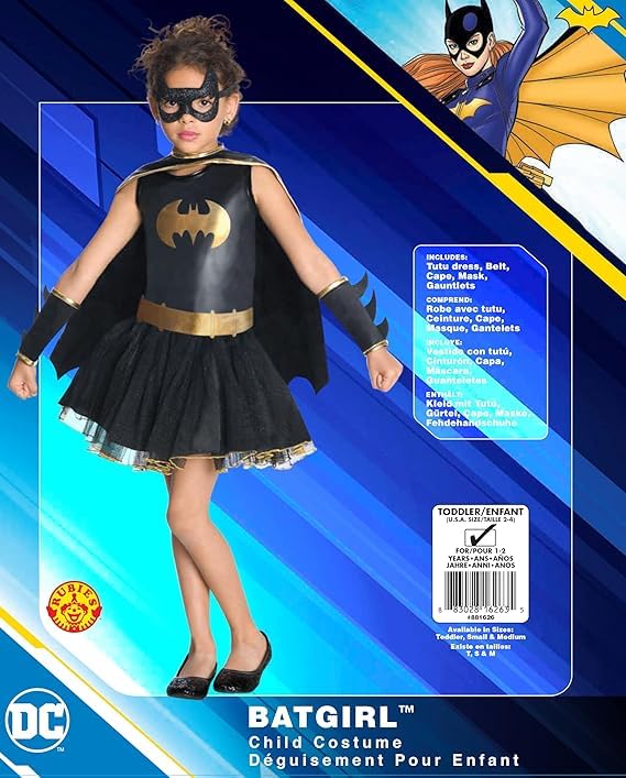 rubie-s-batgirl-deluxe-tutu-kinderkost-m-schwarz-gr-m image 7