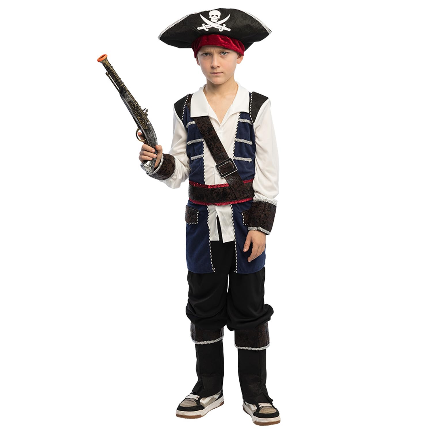 boland-pirat-vince-kinderkost-m-10-12-jahre-4-teilig-totenkopf image 3