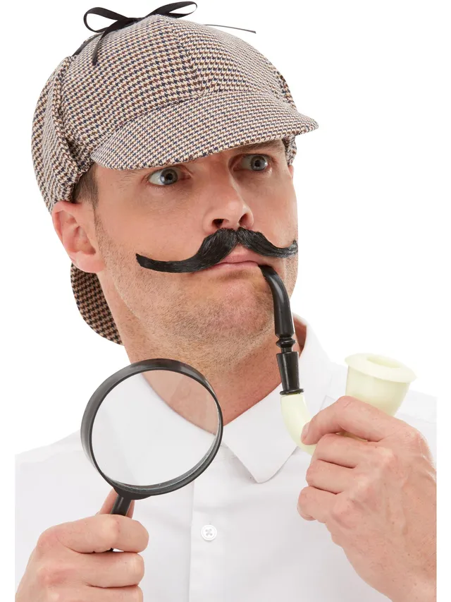 smiffys-fever-detective-kit-sherlock-hut-lupe-pfeife image 1