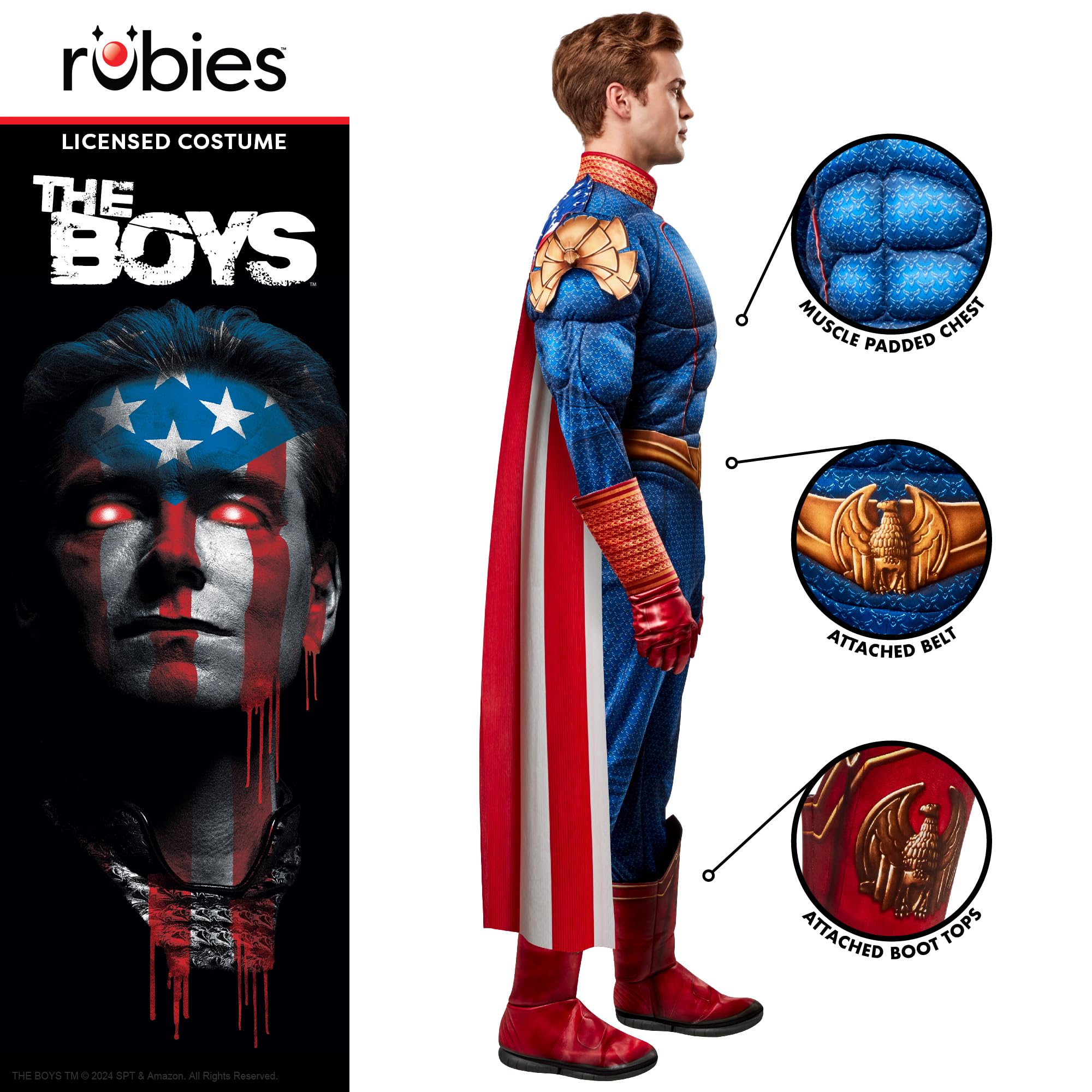 rubie-s-deluxe-homelander-kost-m-herren-superheld-xl image 3