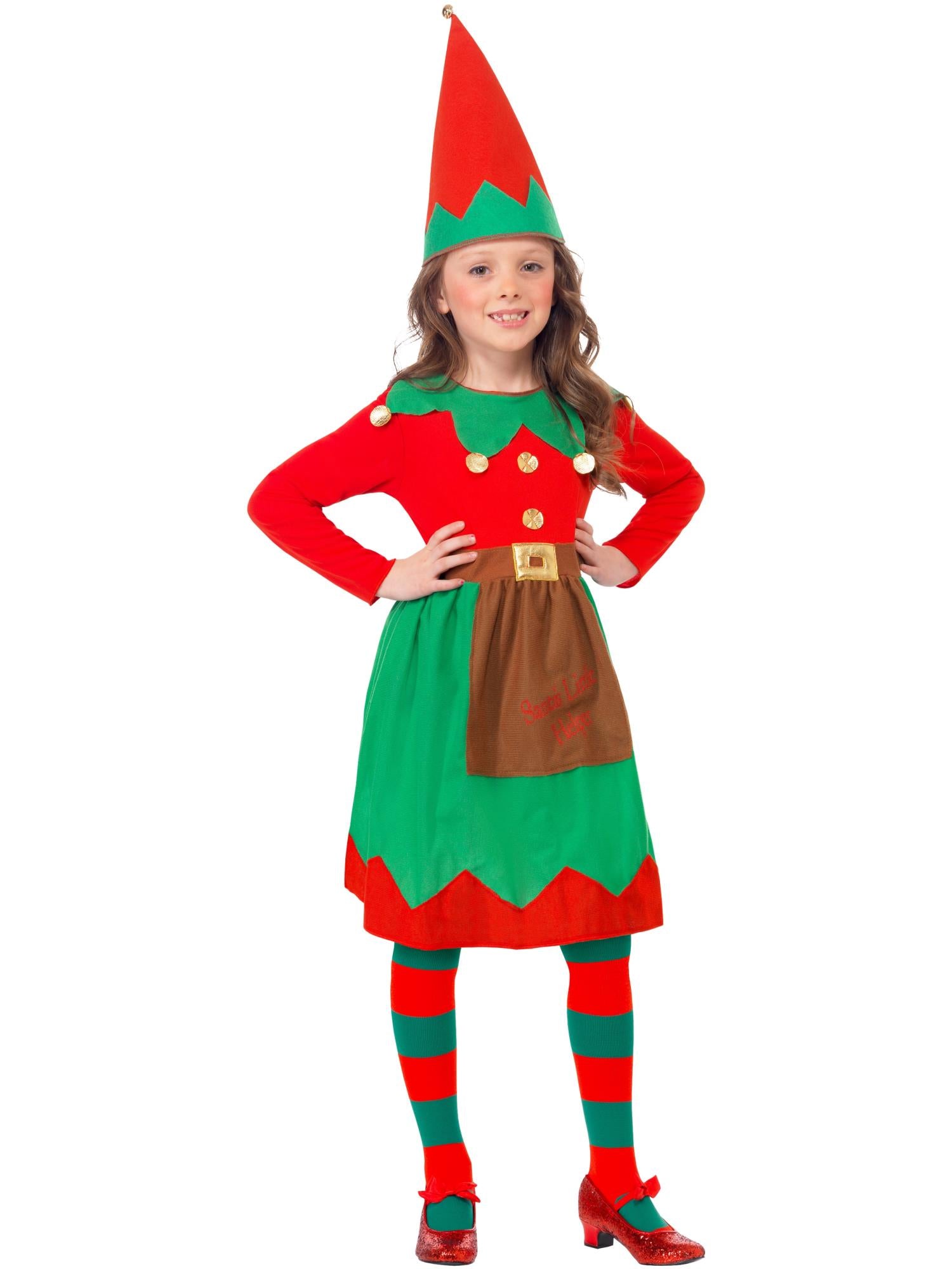 smiffys-fever-santa-s-little-helper-elfenkost-m-m-dchen-m-rot-gr-n image 4