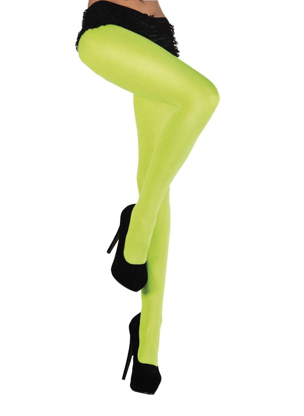 boland-neon-uv-neon-strumpfhose-neongelb-schwarzlicht-damen image 2