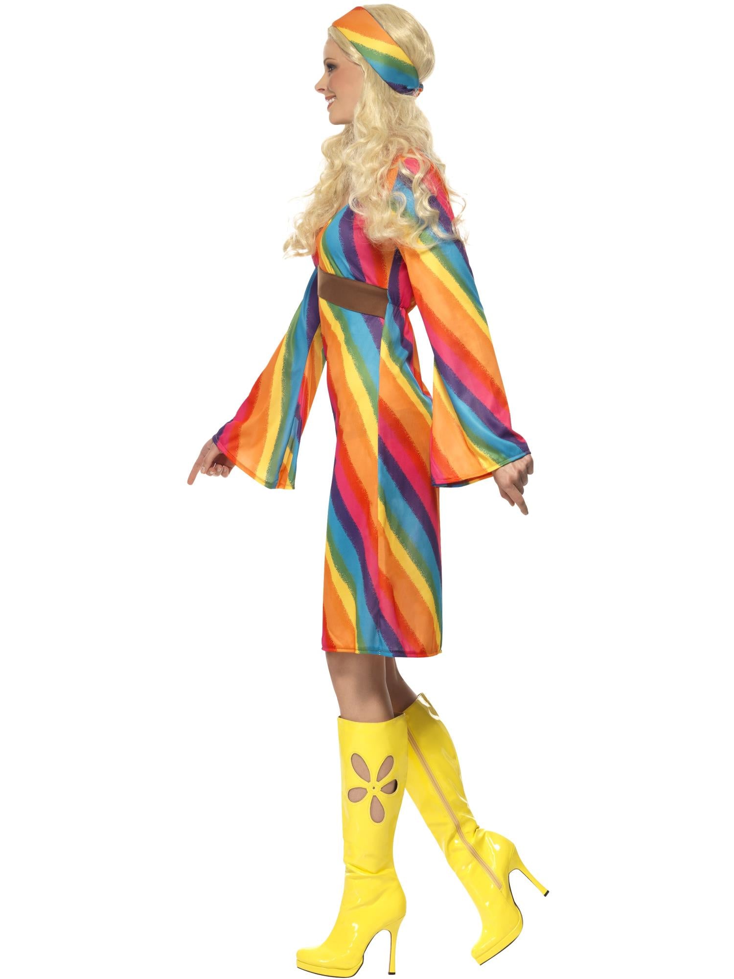 smiffys-fever-rainbow-hippie-kost-m-damen-m-70er image 3
