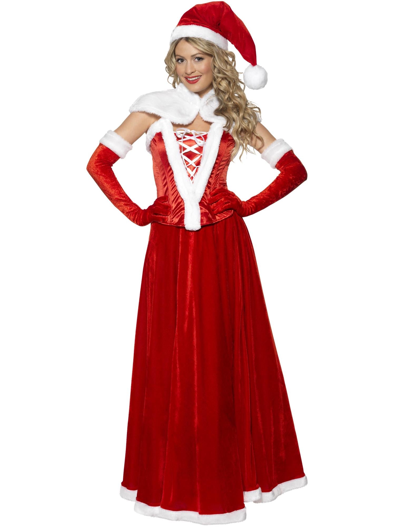 smiffys-fever-miss-santa-kost-m-damen-rot-5-tlg-s image 4