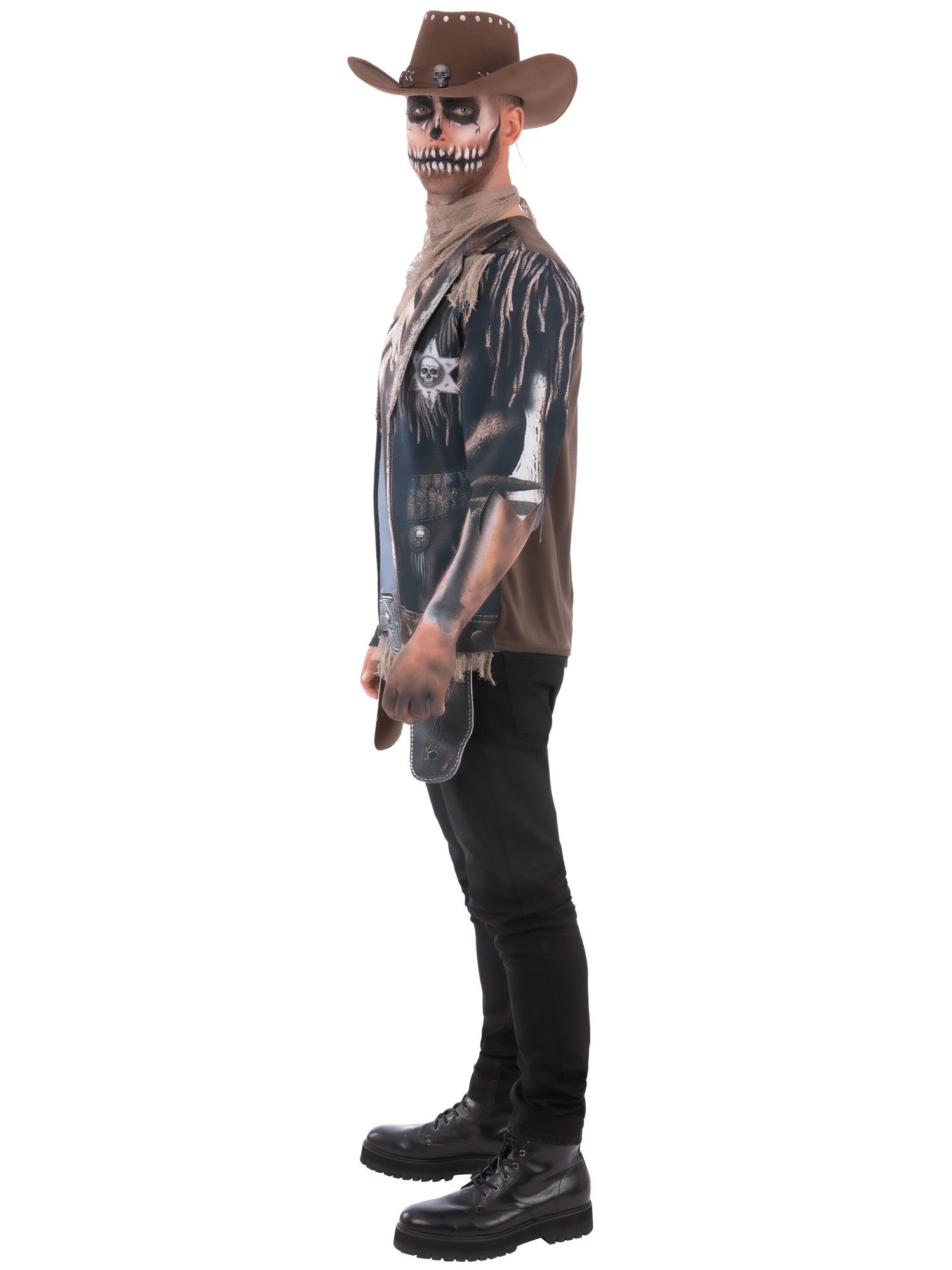 smiffys-fever-skeleton-cowboy-costume-kost-m-schwarz-braun-l image 3