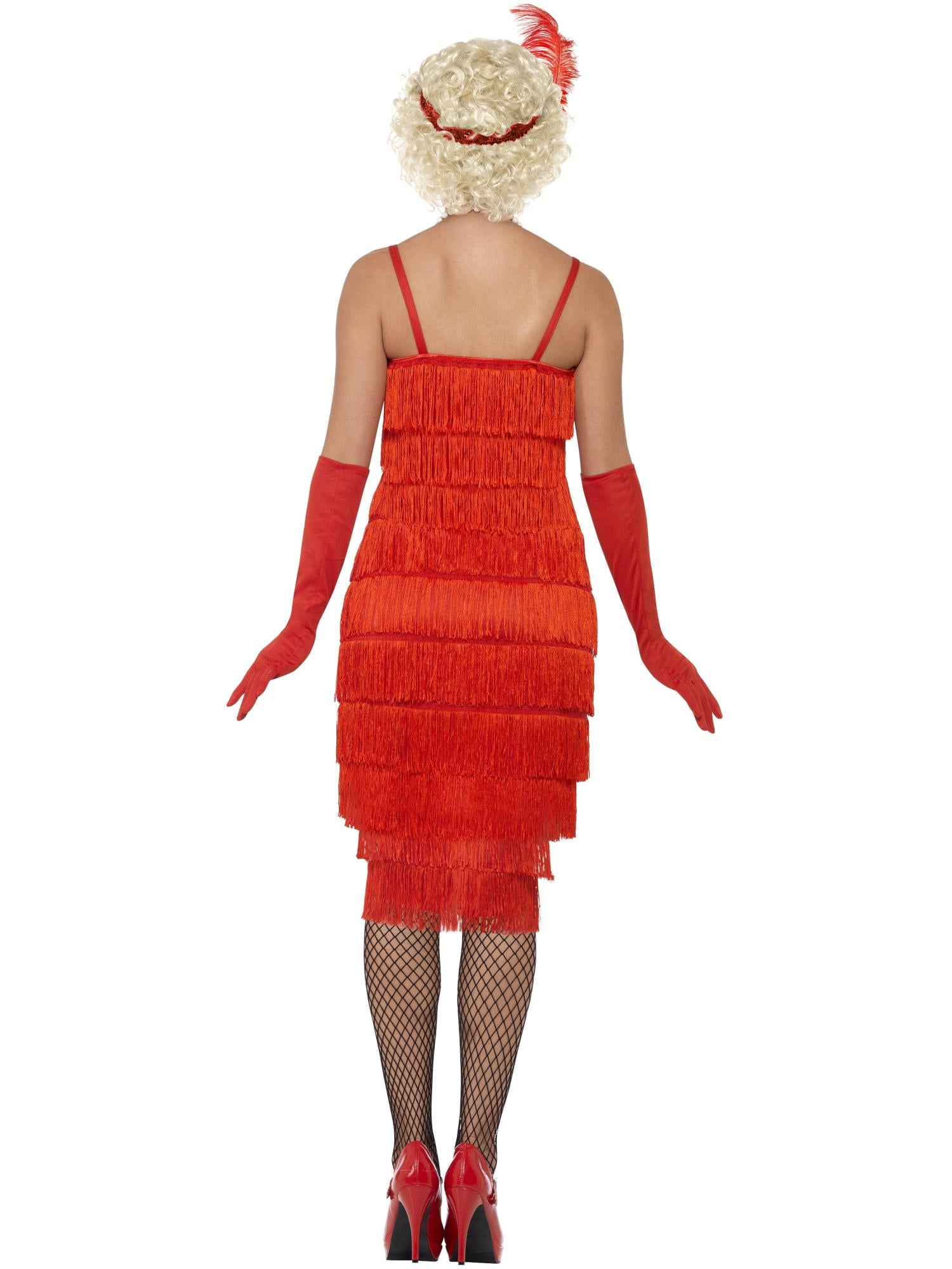 smiffys-fever-flapper-kost-m-rot-langes-kleid image 2