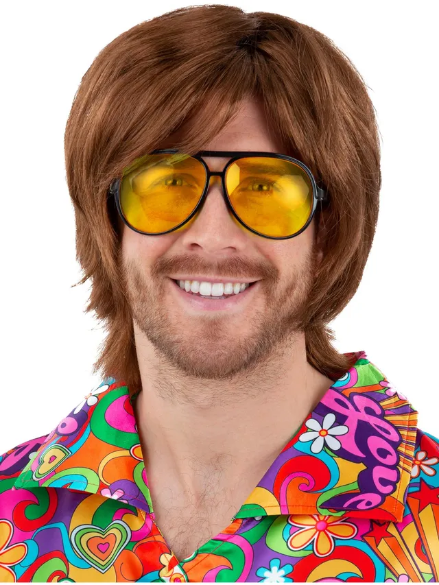 smiffys-fever-70s-aviator-brille-gelbe-gl-ser-schwarz image 1
