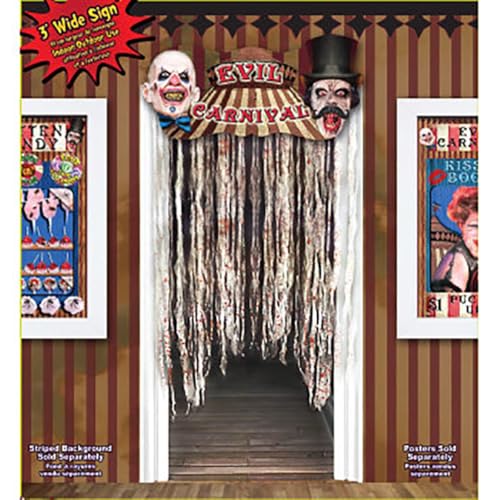 rubie-s-deluxe-evil-karneval-t-rvorhang-3m-clown image 2