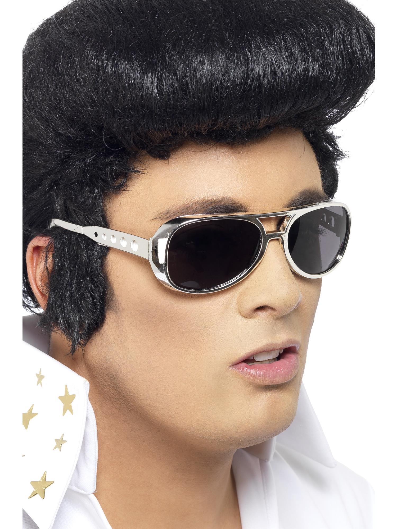 smiffys-fever-elvis-brille-silber-rock-n-roll-kost-mbrille image 2