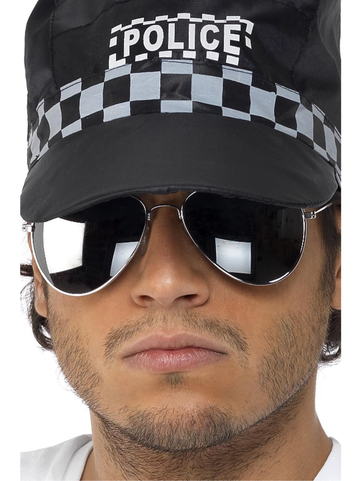 smiffys-fever-aviator-brille-silber-verspiegelt image 1