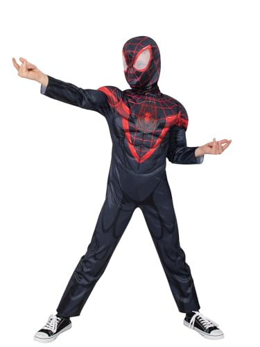 rubie-s-spider-man-miles-morales-kinderkost-m-3-4-j-rot-schwarz image 4