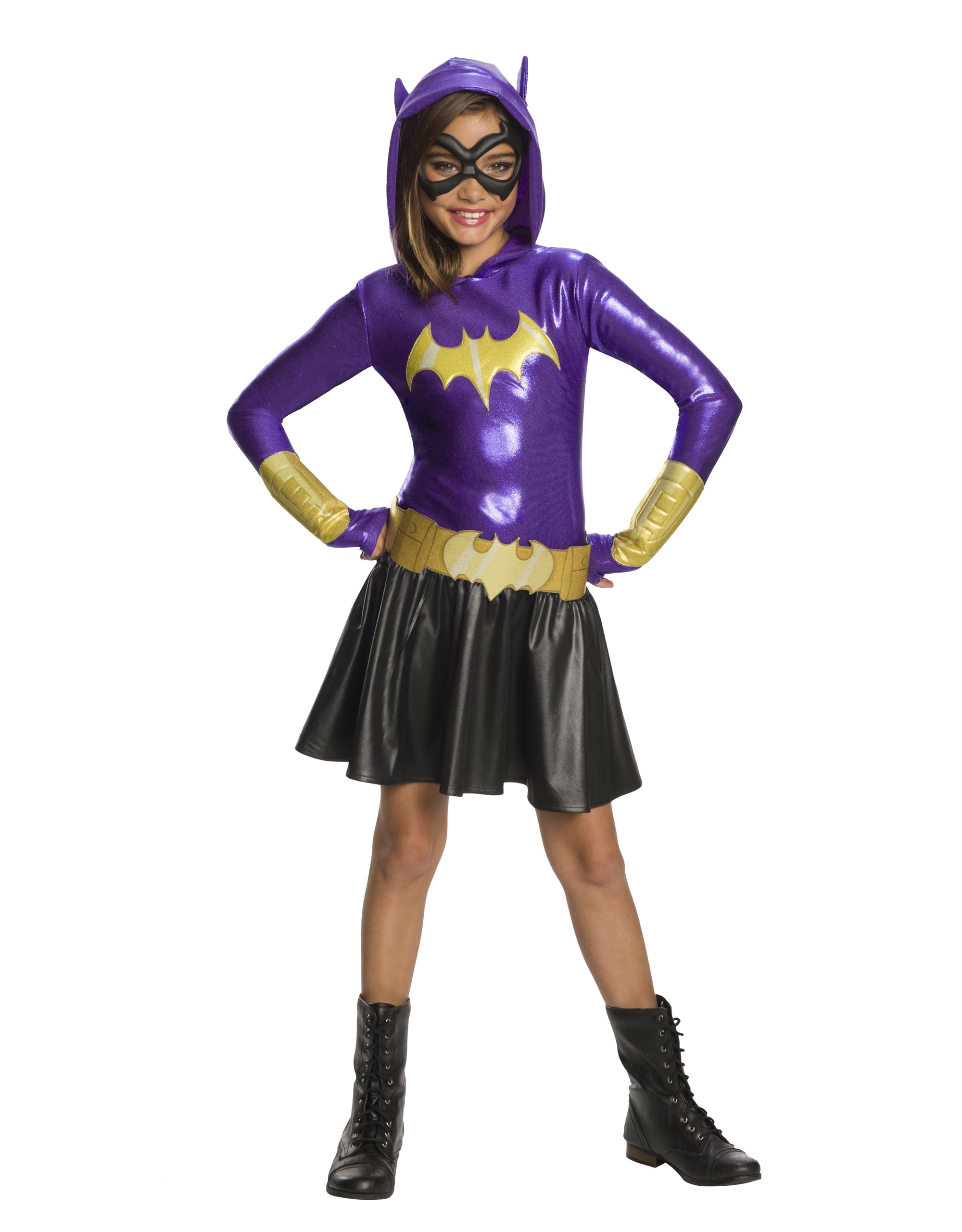 rubie-s-deluxe-batgirl-hoodie-kleid-m-dchen-kost-m-gr-e-m-kapuze image 1