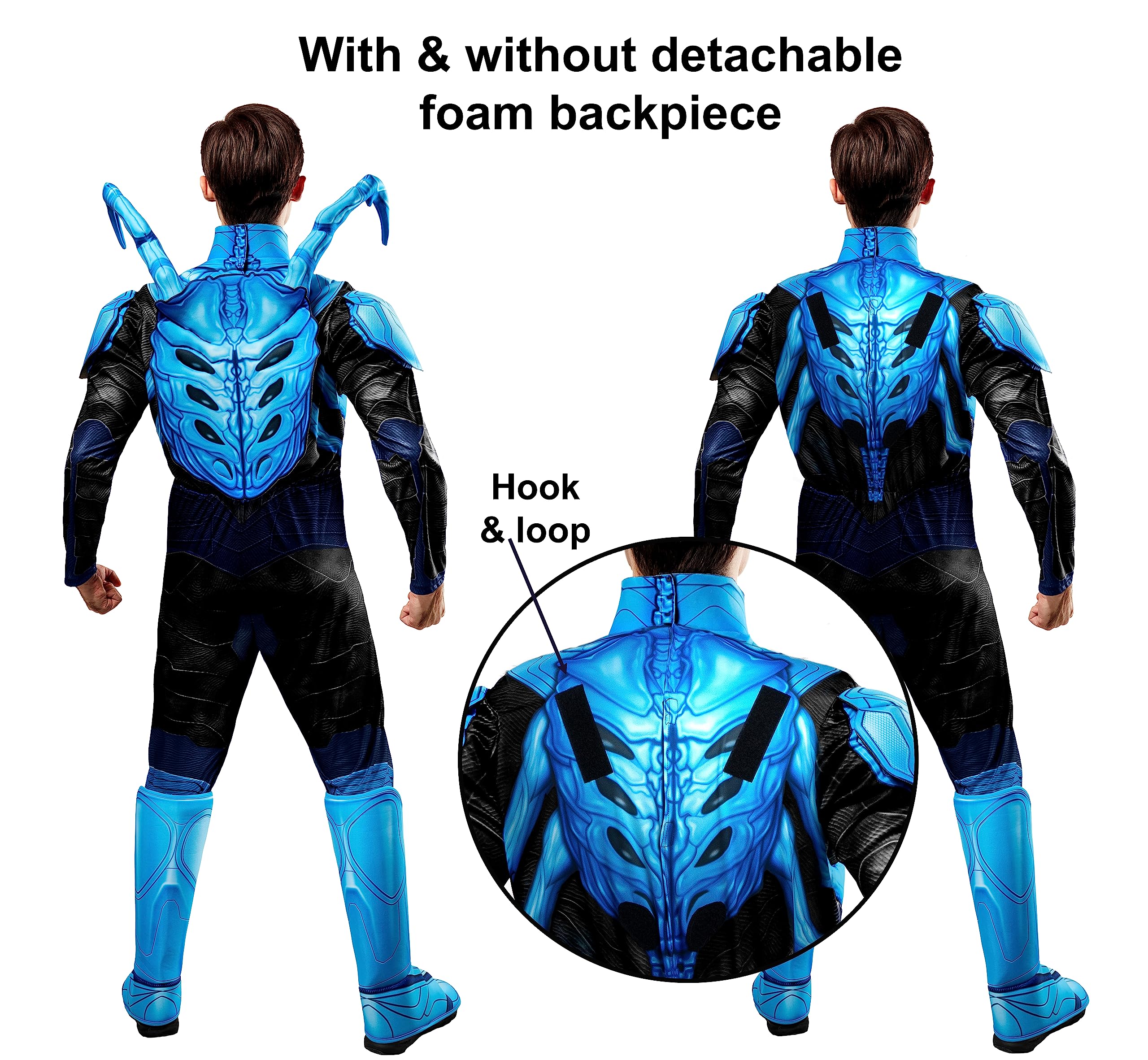rubie-s-deluxe-blue-beetle-kost-m-herren-xl-mit-maske image 3