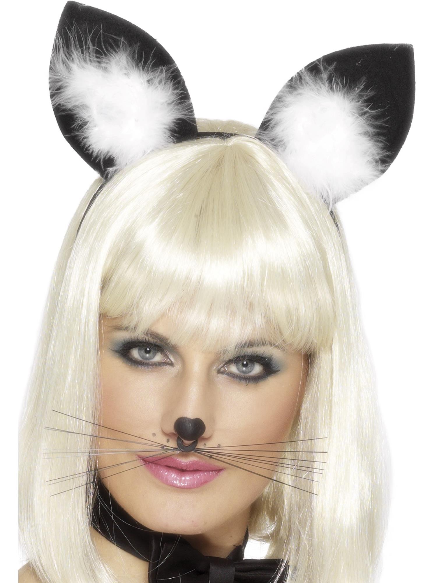smiffys-fever-cat-ears-haarreif-schwarz-einheitsgr-e image 1