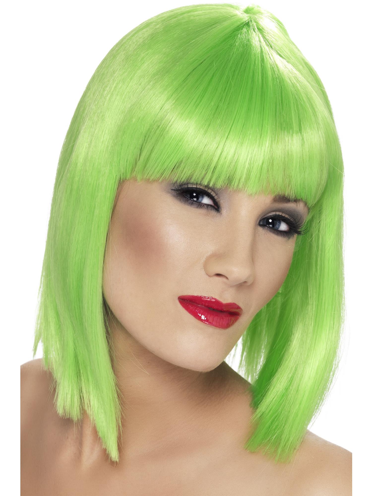 smiffys-glam-bob-per-cke-neongr-n-mit-pony image 6