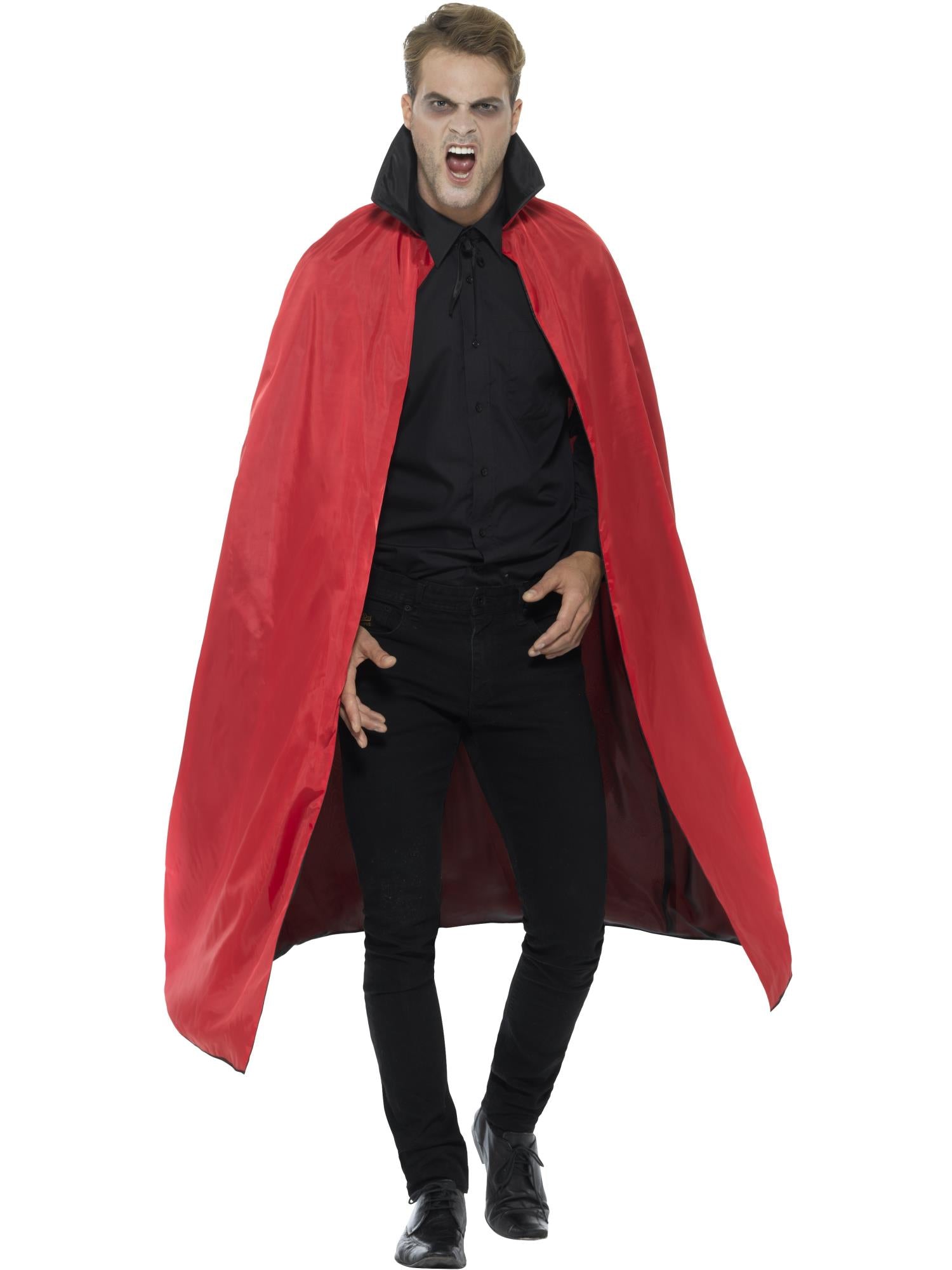 smiffys-fever-vampir-umhang-wende-cape-schwarz-rot image 4