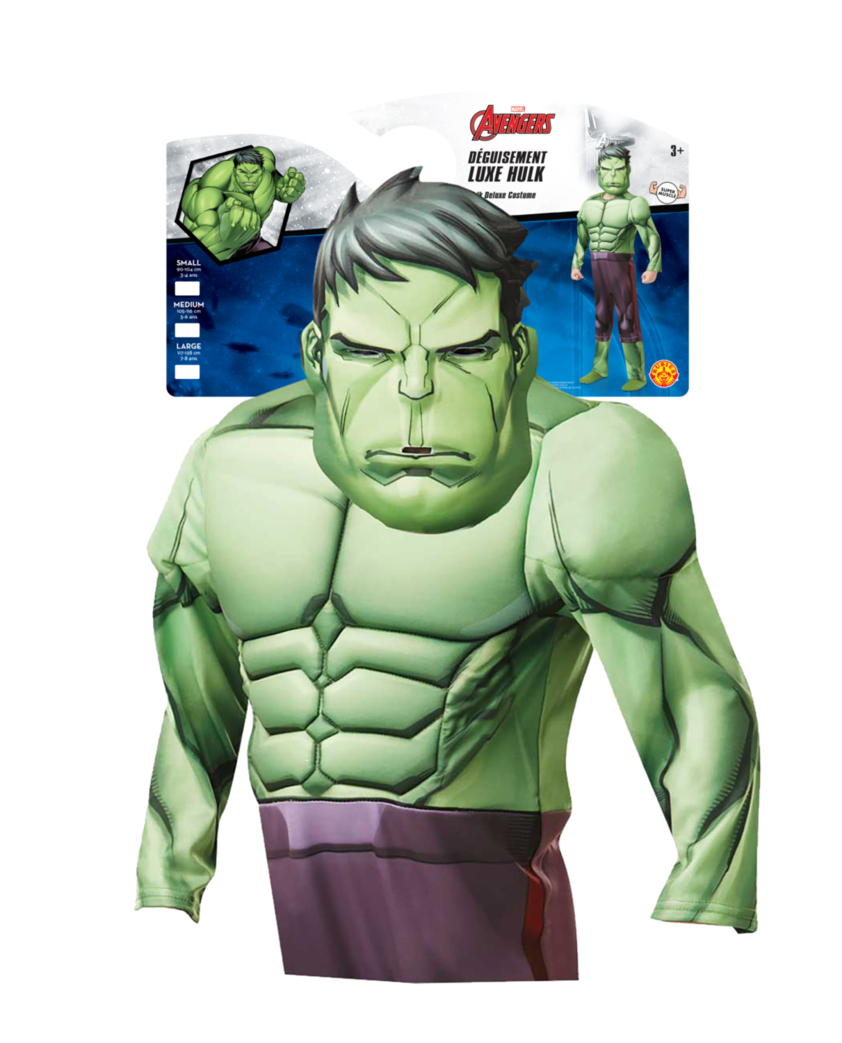 rubies-hulk-luxe-kost-m-gr-n-lila-muskeln-maske image 2
