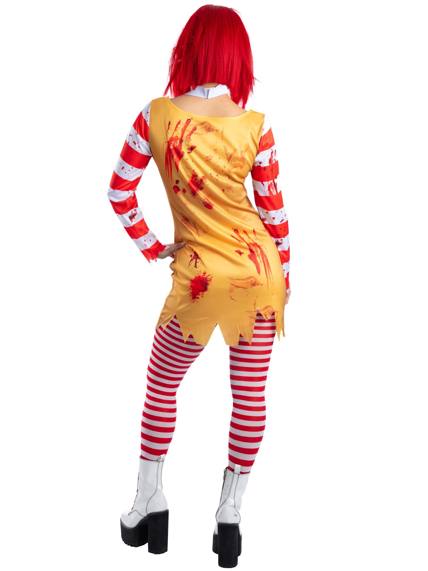 smiffys-fever-kreepy-killer-clown-kost-m-damen-gelb-rot image 2