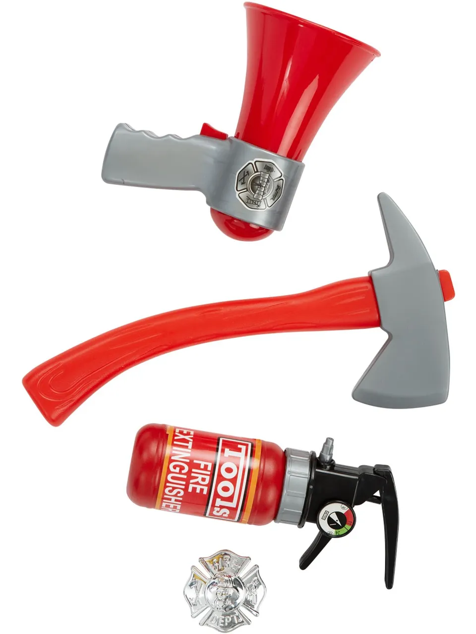 smiffys-fever-feuerwehr-spielzeugset-kinder-4-teilig-rot image 1