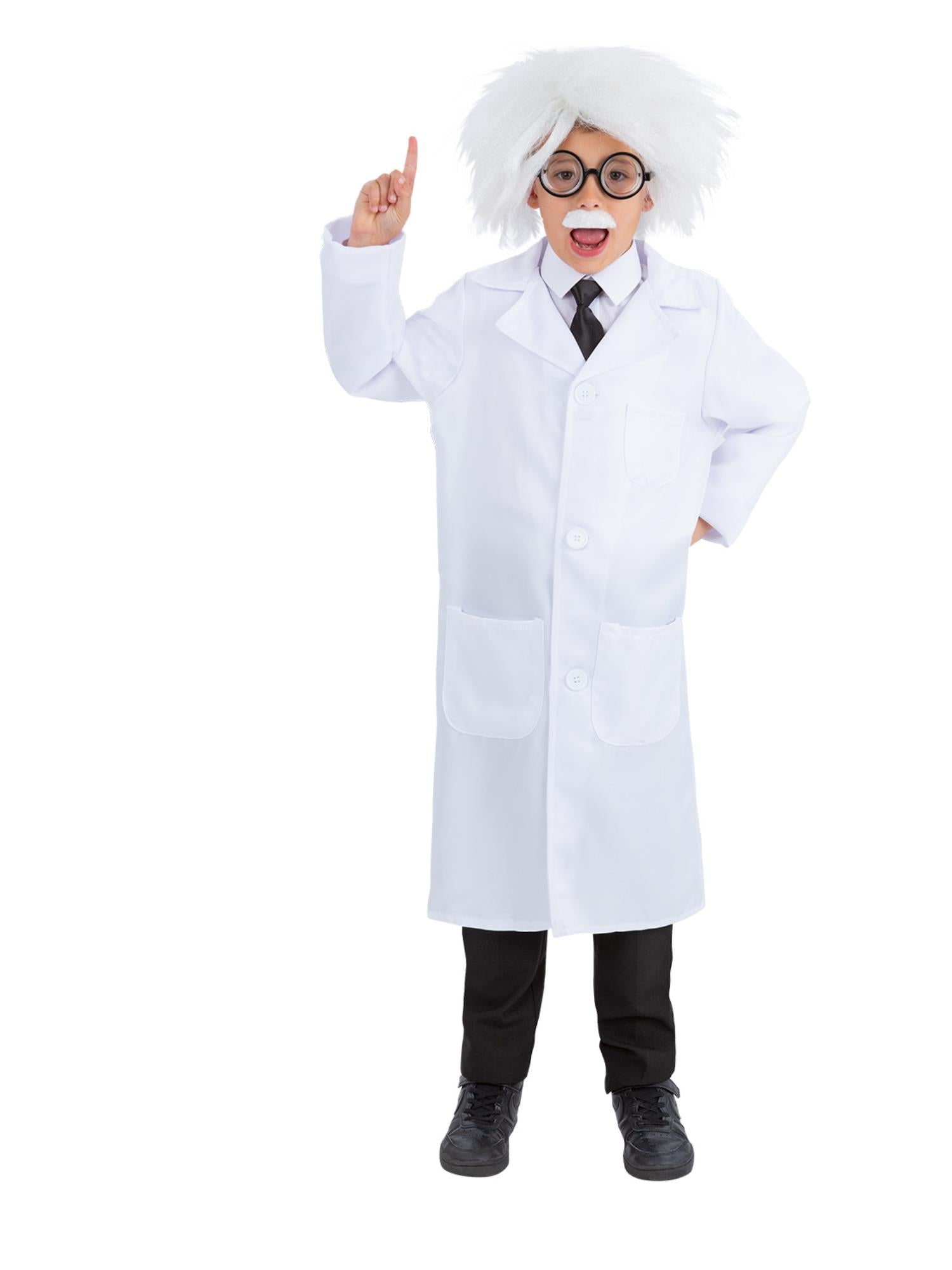 smiffys-fever-einstein-set-kinder-mit-per-cke-brille-bart image 1