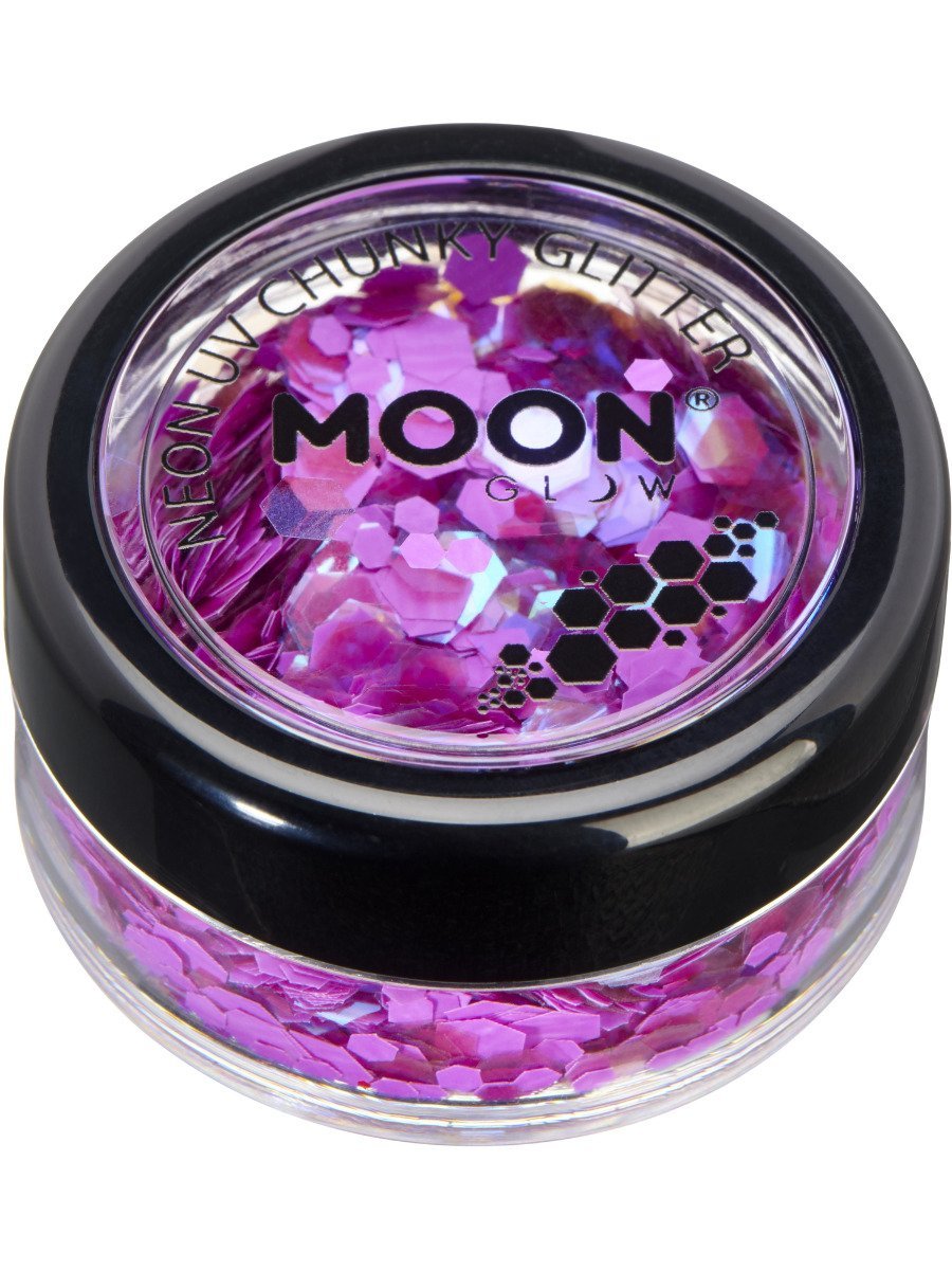 smiffys-makeup-fx-neon-uv-glitzer-blau-3g-chunky image 8