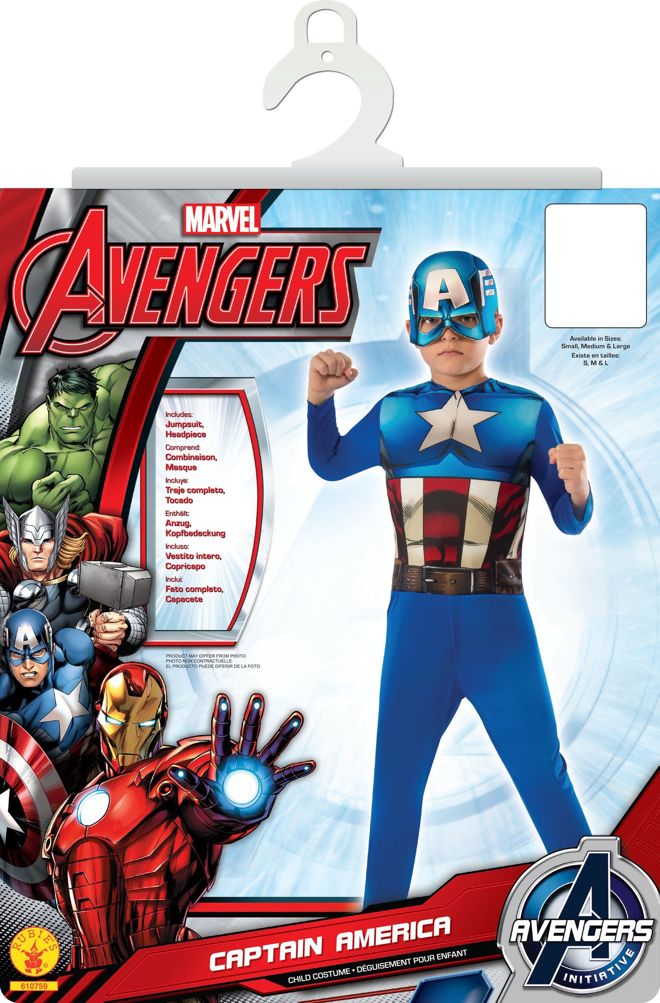 rubies-captain-america-kost-m-overall-mit-maske image 2