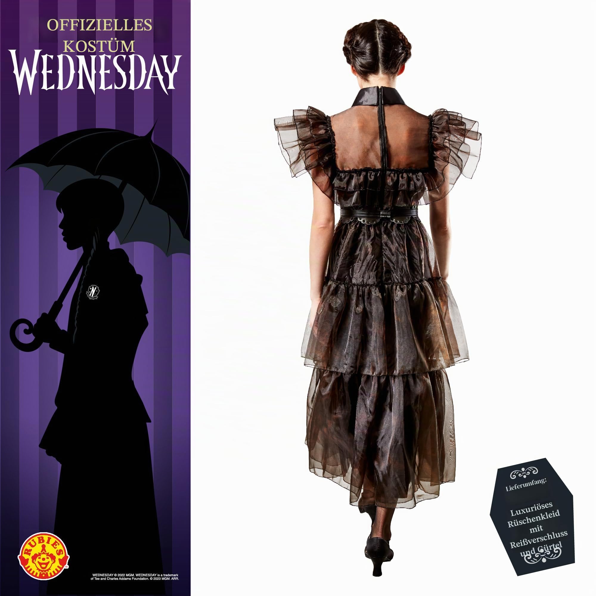 rubie-s-deluxe-wednesday-rave-n-dance-kost-mkleid-damen-s image 2